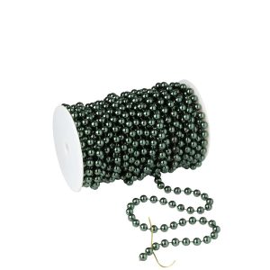 GARLAND ROLL 20M LARGE BEADS PS DARK GREEN