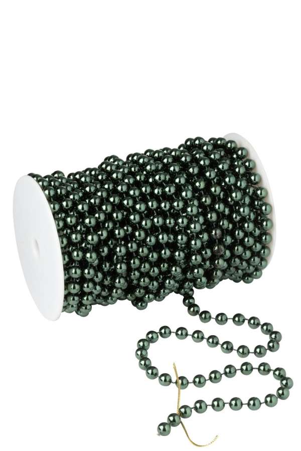GARLAND ROLL 20M LARGE BEADS PS DARK GREEN