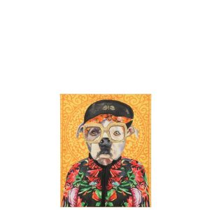 WALL DECO DOG POPART CANVAS MIX SMALL