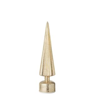 TREE LED TURNING GLASS GOLD COLORED LARGE