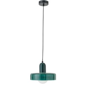 CEILING LAMP RETRO GLASS DARK GREEN