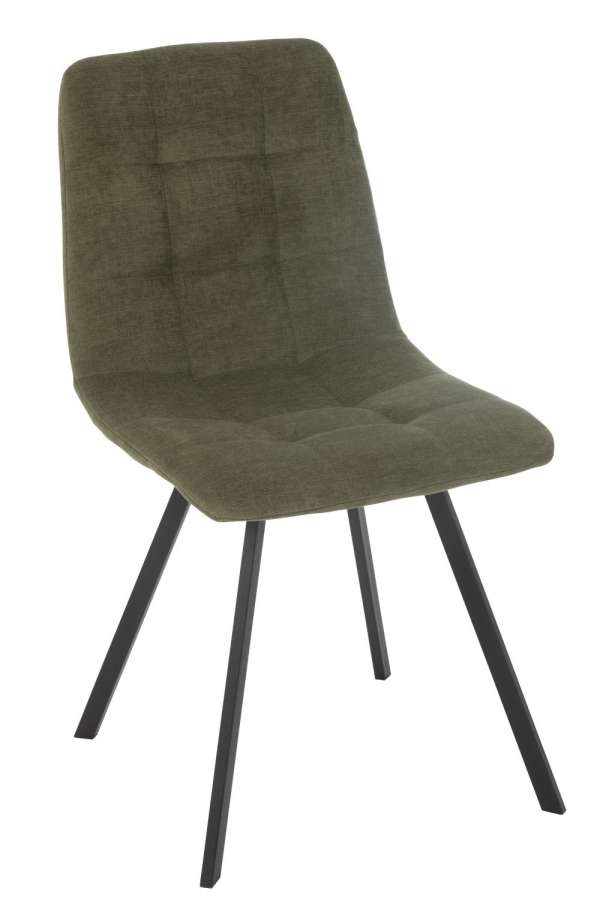 DINING CHAIR CLARK METAL/POLYESTER GREEN