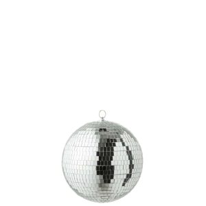 DISCO BALL MIRROR SILVER COLORED SMALL
