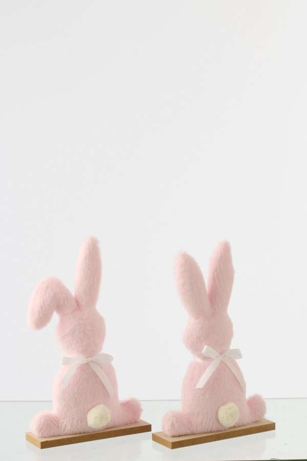 RABBIT POLYESTER LIGHT PINK MEDIUM ASSORTMENT OF 2
