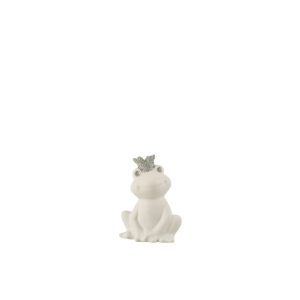 FROG CROWN PORCELAIN WHITE/SILVER SMALL