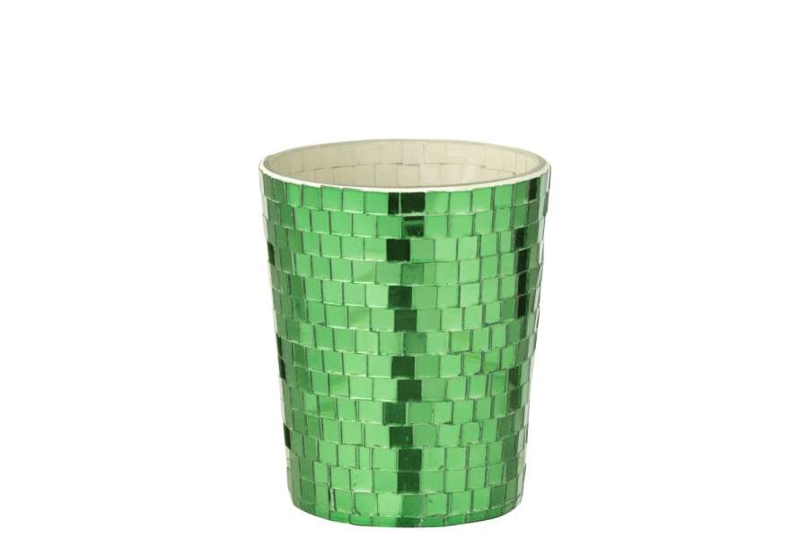 SCENTED CANDLE MIRROR GLASS GREEN