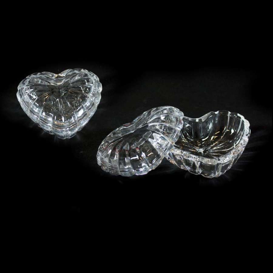 Hjerteboks Glass 10Cm