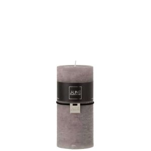 CYLINDER CANDLE  DARK GREY L52H