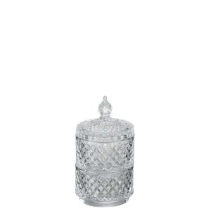 JAR 2 LEVELS GLASS TRANSPARENT