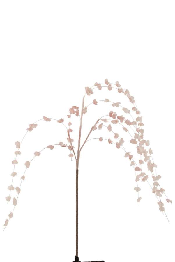 BRANCH HANGING LEAVES FOAM EVA LIGHT PINK
