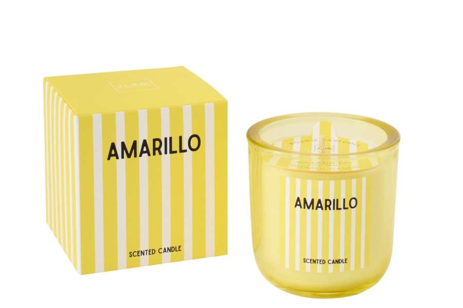 SCENTED CANDLE AMARILLO WAX YELLOW LARGE