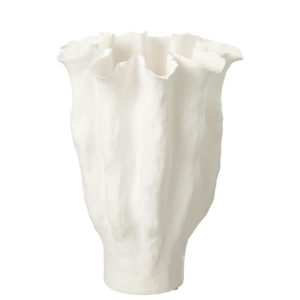 VASE CALYX CERAMIC WHITE LARGE