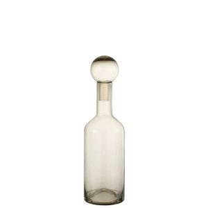 BOTTLE DECO NORMA GLASS GREY MEDIUM