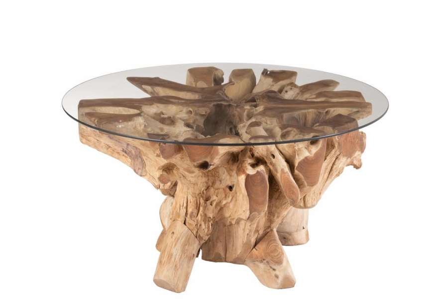 COFFEE TABLE RAOUL TEAK WOOD NATURAL SMALL