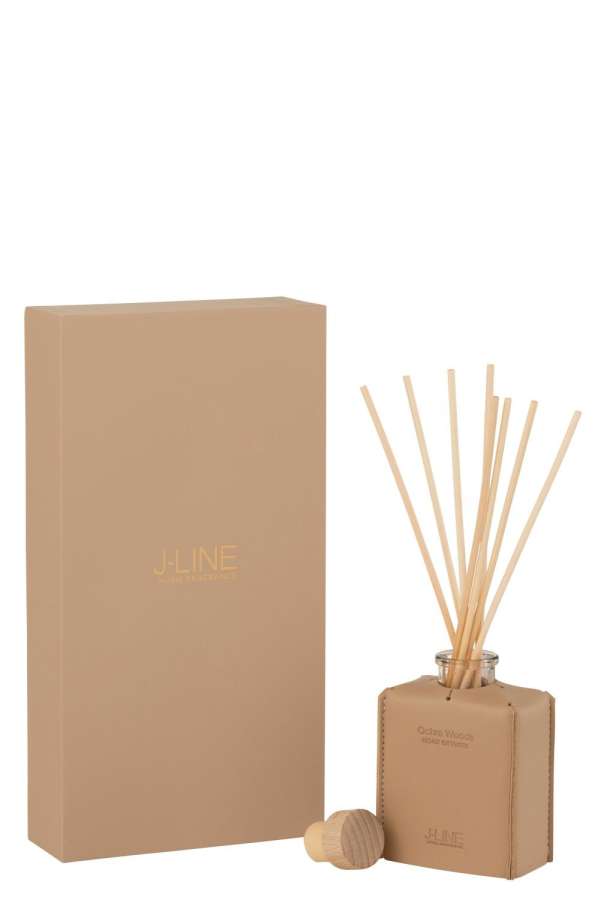 SCENTD OIL LEATHER BROWN-100ML