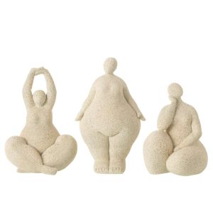 WOMEN MODERN RESIN BEIGE LARGE ASSORTMENT OF 3