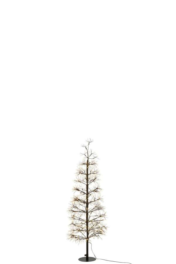TREE LED WARM WHITE LIGHTS IRON BLACK MEDIUM