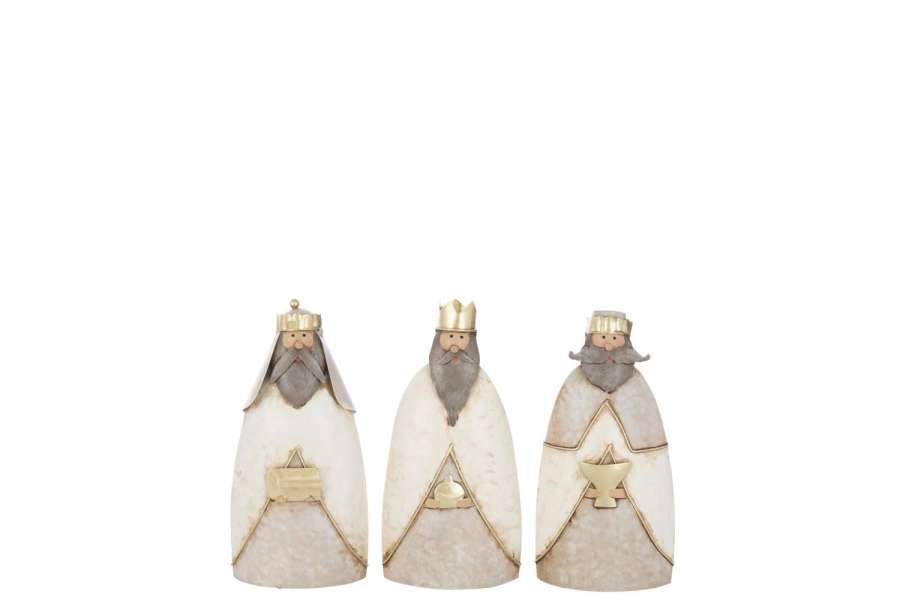 THREE KINGS GIFT METAL MULTICOLORED ASSORTMENT OF 3