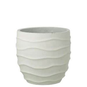 FLOWERPOT WAVES + OUTDOOR SAND WHITE LARGE