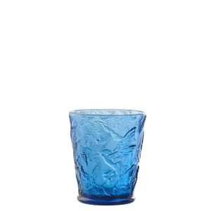 DRINKING GLASS BIRDS GLASS BLUE