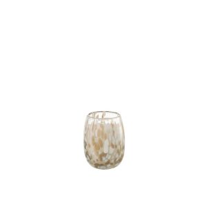 SCENTED CANDLE MIA WHITE/MIX GLASS SMALL-90H