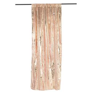 CURTAIN REVERSIBLE SEQUIN CHAMPAGNE/WHITE