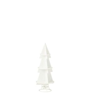 RACK X'MAS TREE METAL WHITE SMALL
