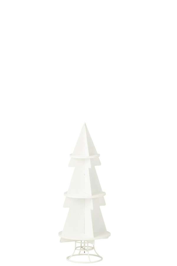 RACK X'MAS TREE METAL WHITE SMALL