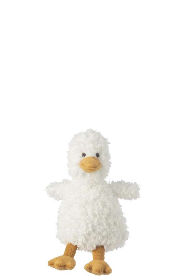 DUCK STANDING POLYESTER WHITE/YELLOW SMALL