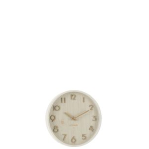 WALL CLOCK PLYWOOD/MDF WHITE SMALL