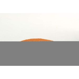 RUG STRIPED RAFFIA ORANGE/LIGHT BLUE