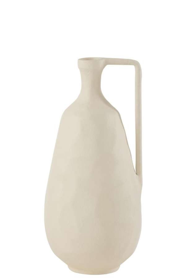 VASE GOA ALUMINIUM WHITE LARGE