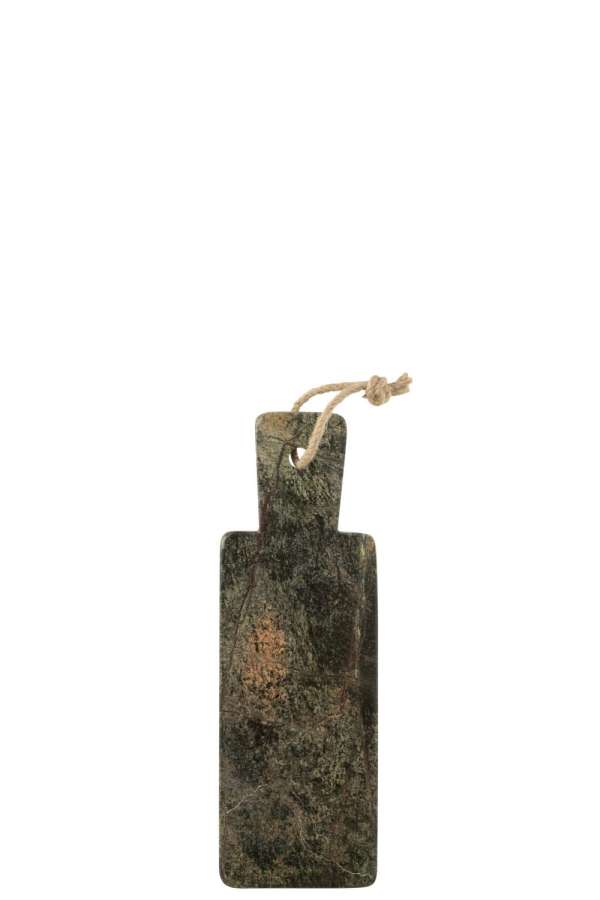 CHEESE BOARD RECTANGLE MARBLE KHAKI GREEN/DARK GREEN SMALL