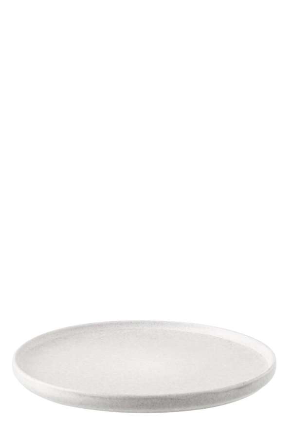 PLATE LUNA STONEWARE LIGHT GREY LARGE