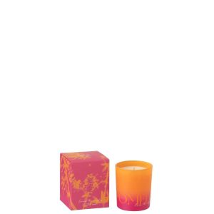 SCENTED CANDLE OASIS WAX ORANGE/PINK SMALL