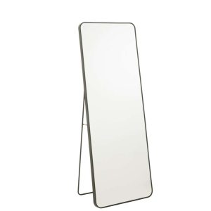 MIRROR ON FOOT RECTANGLE GL/MET BL