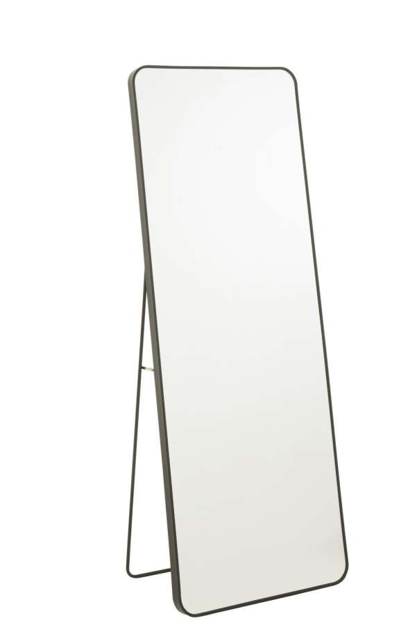 MIRROR ON FOOT RECTANGLE GL/MET BL