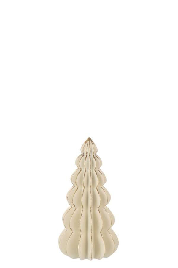 TREE ORIGAMI LIMEPOWDER WHITE/GOLD COLORED SMALL