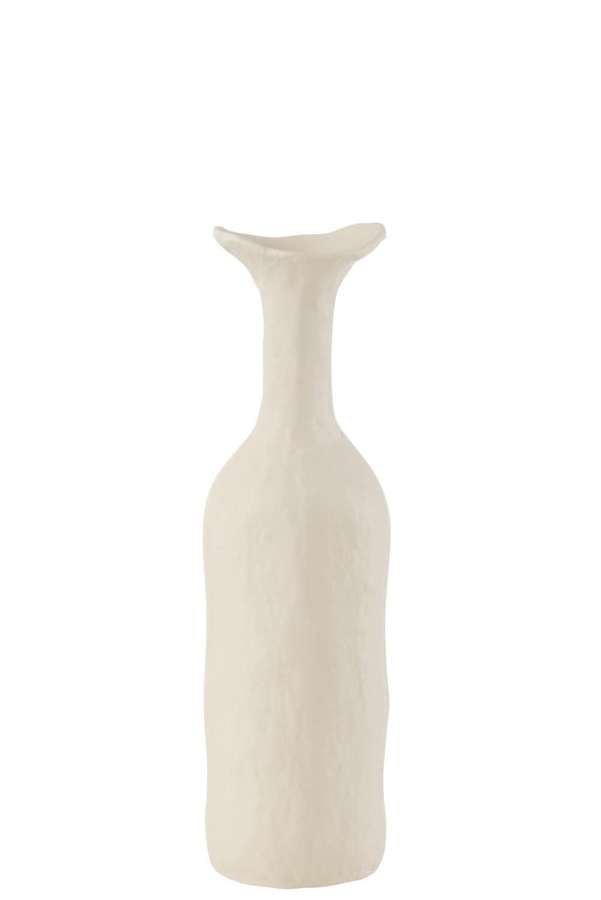 VASE AGRA ALUMINIUM WHITE SMALL