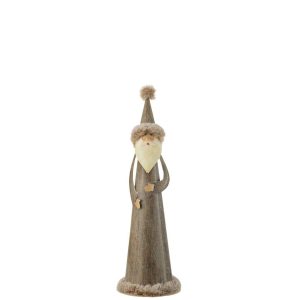 SANTA ROUND FUR METAL GREY SMALL