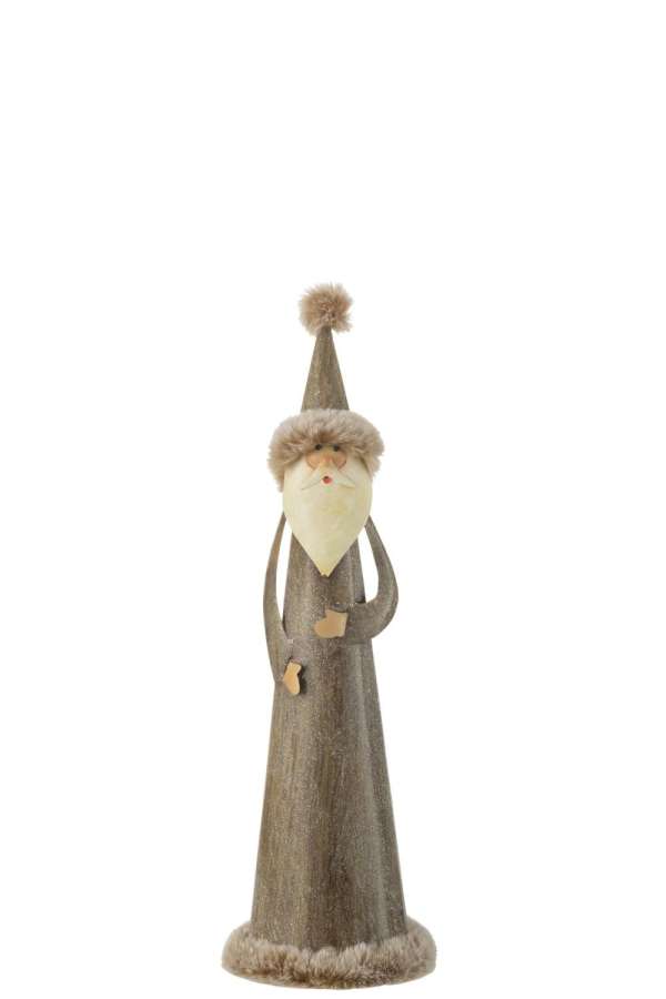 SANTA ROUND FUR METAL GREY SMALL