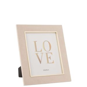 PHOTO FRAME DITA VELVET BEIGE LARGE