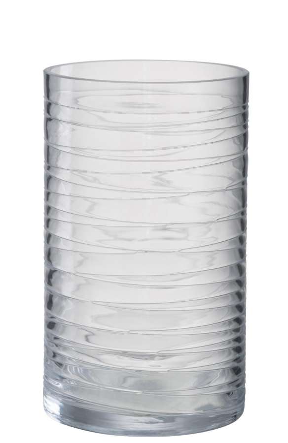 HURRICANE STRIPES GLASS TRANSPARENT LARGE