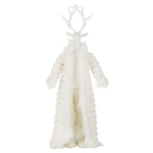 DEER STANDING COAT POLYESTER WHITE LARGE
