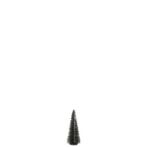 CHRISTMAS TREE DECO GLITTERS PLASTIC DARK GREEN SMALL
