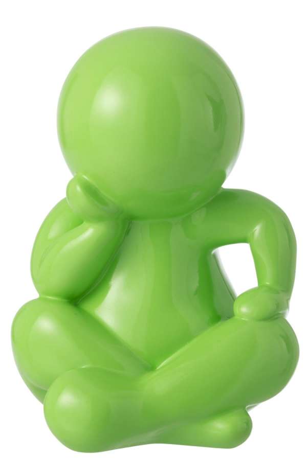 FIGURINE MARCEL RESIN GREEN