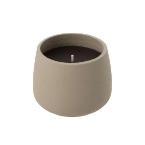 OUTDOOR CANDLE CYRA CEMENT GREY LARGE-48 HOURS