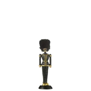 NUTCRACKER FUR HAT RESIN BLACK SMALL