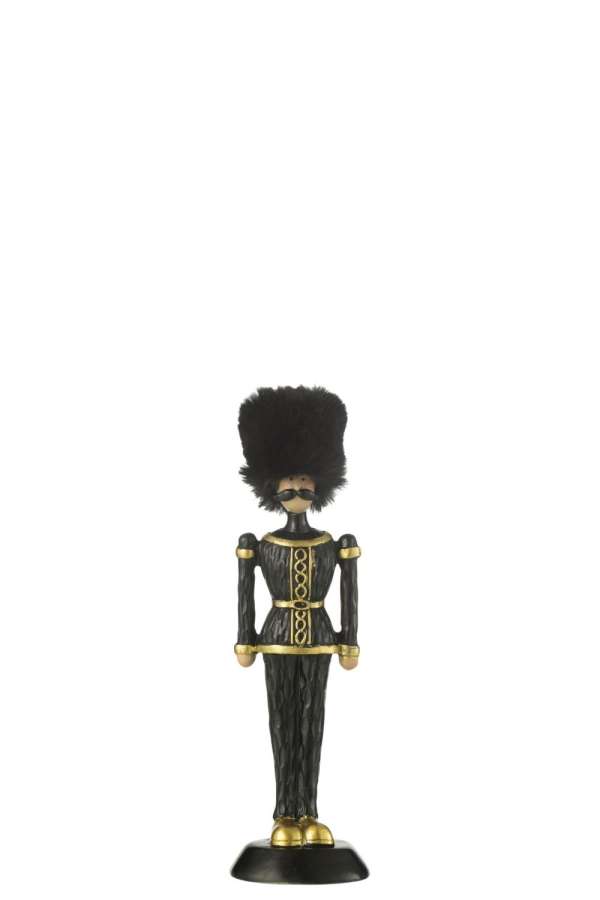 NUTCRACKER FUR HAT RESIN BLACK SMALL