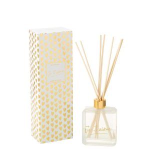 REED DIFFUSER JE T'AIME SOLVENT GOLD COLORED